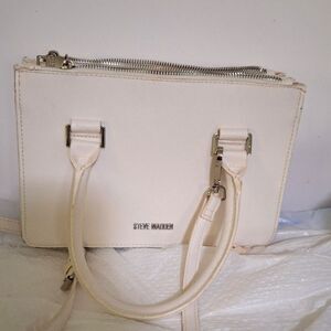 A Steve Madden Women's Crossbody Handbag Faux Leather and Suede Office Evening